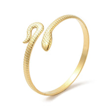 Load image into Gallery viewer, Cleopatra Snake Cuff Gold
