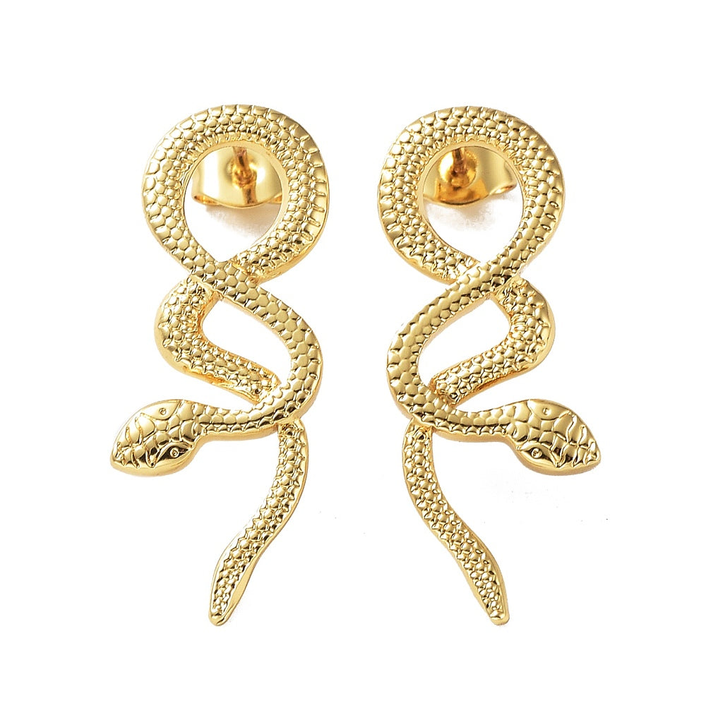 Harlow Snake Stud Earring Gold