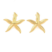 Load image into Gallery viewer, Pippa Starfish Stud Earring Gold
